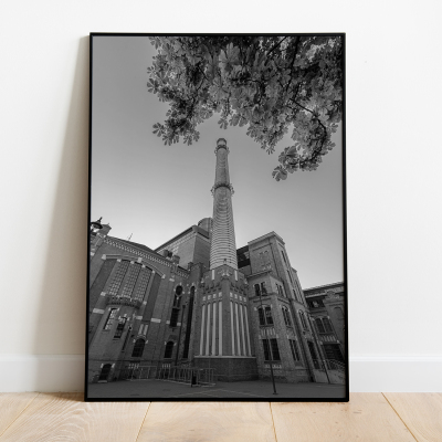 Plakat_Lodz_–_EC1_i_ceglany_komin_bw